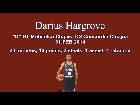 Darius Hargrove - U Mobitelco Cluj vs CS Concordia Chiajna 01.02.2014