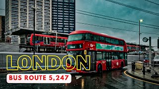 🌧️ From Docks to Downpours: An East London Bus Adventure on Routes 5 & 247