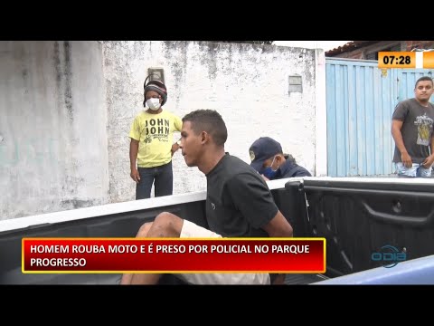 Homem suspeito de roubo de motocicleta é preso no Parque Progresso 21 01 2021