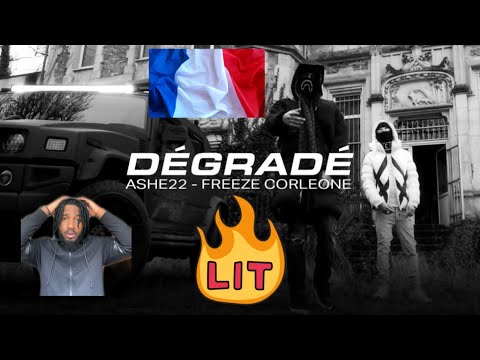 ASHE 22 feat. Freeze Corleone 667 - DÉGRADÉ | FRENCH RAP REACTION |