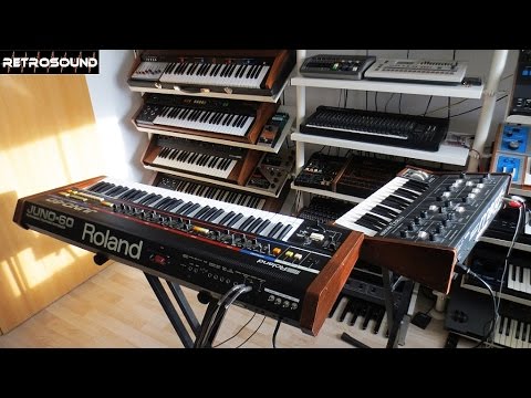Roland Juno-60 (1982) analog synthesizer space disco trip