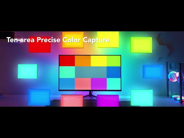 قوفي, H6609, إضاءة خلفية لشاشة الكمبيوتر مقاس 27 إ...