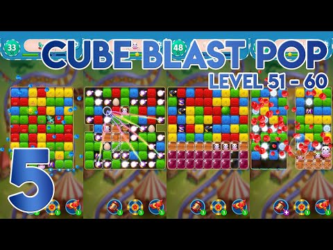 Cube Blast Pop Level 51 to 60 - Gameplay Walkthrough Part 5