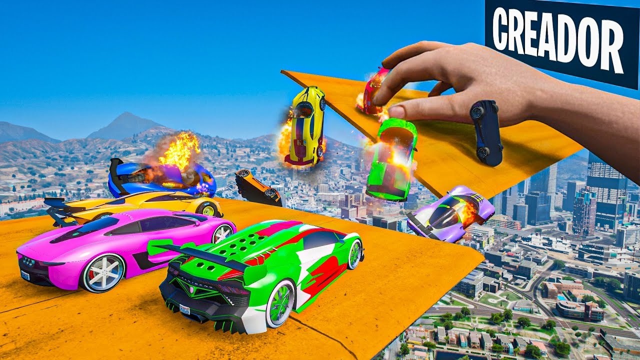 EL ÚLTIMO EXPLOTA CON COCHES ALEATORIOS! EL CREADOR ESTÁ LOCO! - GTA 5 ONLINE