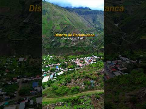 📍Distrito de Pariahuanca, Huancayo, Junin #pueblitos #paisajes #dronvideo
