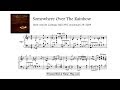 Keith Jarrett - Somewhere Over The Rainbow, from: Carnegie Hall, 2009 (transcription)