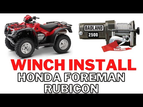 Honda Foreman Rubicon Winch install (Easy)