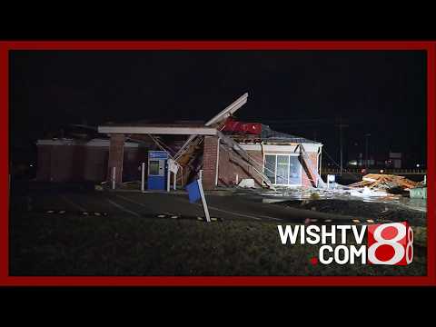 Bloomington, Indiana, after storm with tornado