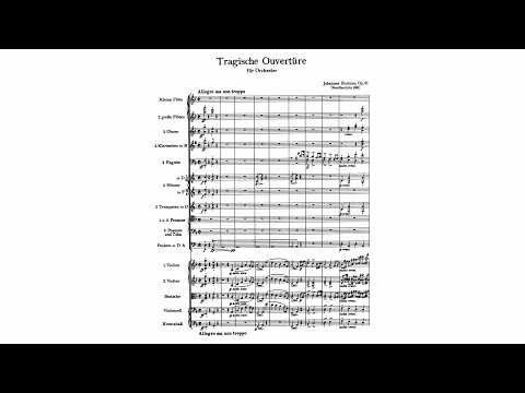 Johannes Brahms: Tragische Ouvertüre op. 81 (mit Partitur)