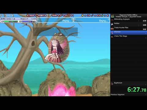RBO Stage 7 Speedrun - Hidden Temple/Labyrinth Forest (12:09.04 RTA - 9:22.883 in-game)