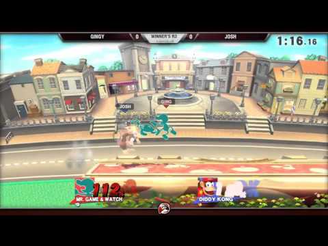 Smash 4 Versus Weekly 12/17/15 - Winners R3 - Gingy (G&W) vs Josh (Diddy)