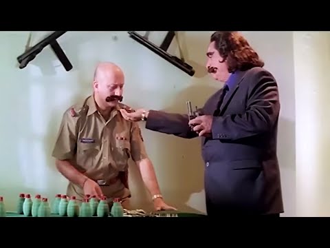 ये गोलिया है मूंगफली नहीं जो कहते ही जा रहे हो - कादर खान, अनुपम खेर ,असरानी कॉमेडी सीन  TAQDEERWALA