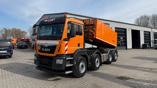 MAN TGS 35.440 Asphaltkipper isoliert Thermo 14m3 2 Kammern dump truck | Image 4 - Autoline