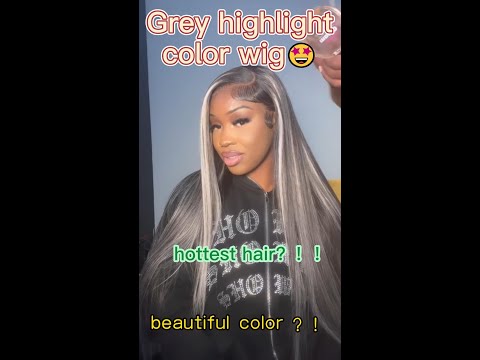 Wavymy Platinum Blonde Highlights Wig 13x4 Lace Front Straight Hair Wigs Virgin Human Hair Balayage Color Wig 8-30 inch