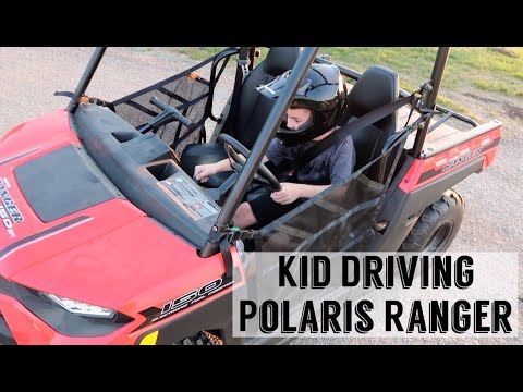 8 YEAR OLD DRIVING POLARIS RANGER