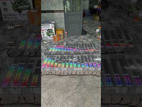16-Bar Music Reactive LED Equalizer – 50 cm Complete Set 19 50 cm 16-bar music reactive LED equalizer YouTube Shorts demo