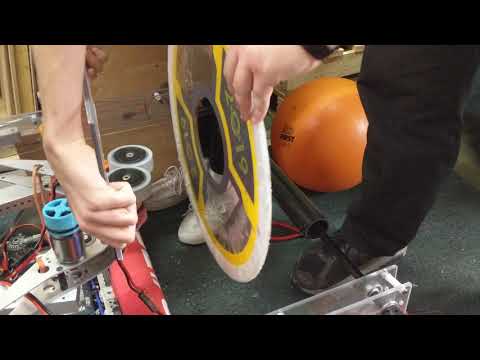 FRC 3476 2019 - Wheeled hatch wall intake with 3 inch VEX wheels