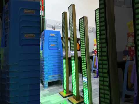 Decorative stage LED column demo