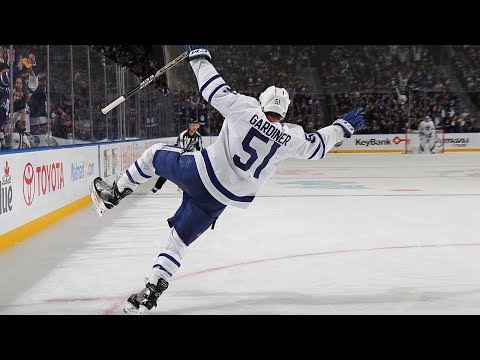 Jake Gardiner cashes in on beautiful backhanded pass
