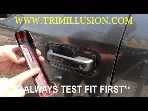 Trim illusion DH6245BLK F-150/250/350/450 Black Door handle cover Installation