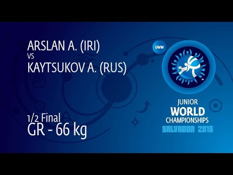 1/2 GR - 66 kg: A. KAYTSUKOV (RUS) df. A. ARSLAN (IRI) by TF, 10-0