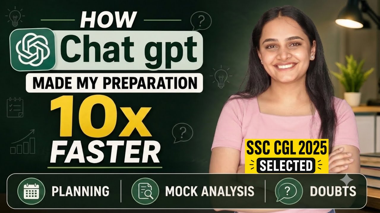 ChatGPT for SSC Aspirants 👉 How I Used It to Clear SSC CGL ✅👍