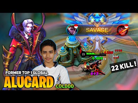 EPIC SAVAGE! 22 Kill, Alucard Brutal Gameplay [Former Top 1 Alucard] By COLDDD - Mobile Legend