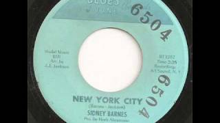 SIDNEY BARNES - NEW YORK CITY