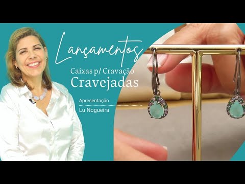 Como fazer uma peça de joalheria usando as Caixas cravejadas Folheadas  - Pedra Mística