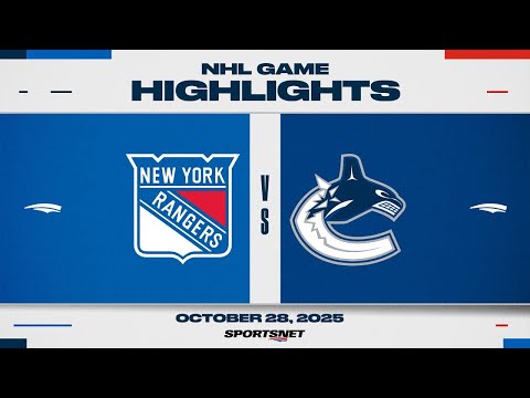 NHL Highlights | Rangers vs. Canucks - October 28, 2025