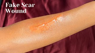 How to Create a Realistic Scar using Scar Wax| Fake Scar wound | Special effect Makeup| SFX Makeup