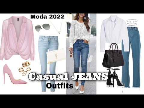 ROPA DE MODA + OUTFITS MODERNOS DE MODA 2022 TENDENCIAS EN COMBINACIONES JEANS Y PANTALONES DE MODA