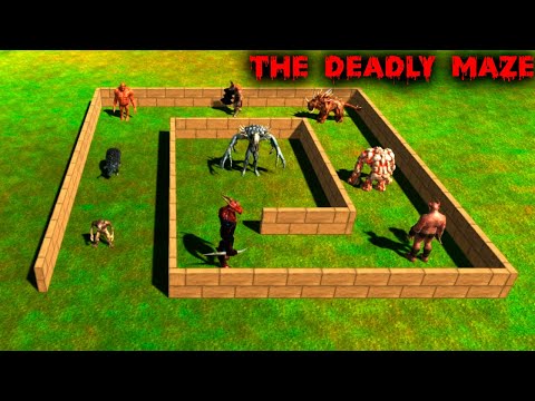 WHICH OF THE UNITS WILL PASS THE DEADLY MAZE? | ANIMAL REVOLT BATTLE SIMULATOR