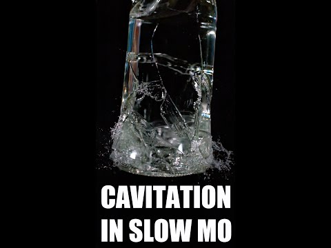 Cavitation in Bottle at 82,000fps #shorts