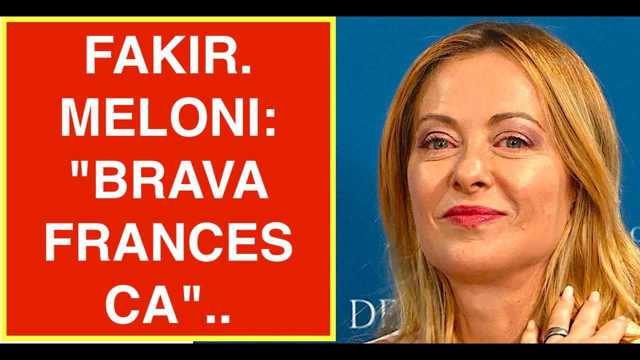 FAKIR. MELONI: "BRAVA FRANCESCA" IL VIDEO CHE FA IL GIRO DEL WEB E LA SX SI INFURIA