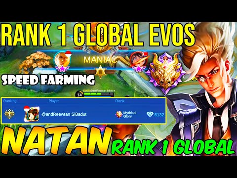 EVOS Rank 1 Global Player Speed Farming [Rank 1 Global] @andReewtan SiBadut Mobile Legends Gameplay