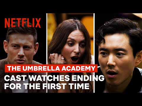 The Umbrella Academy Cast Watches the Ending For the First Time | Unlocked | Netflix Geeked