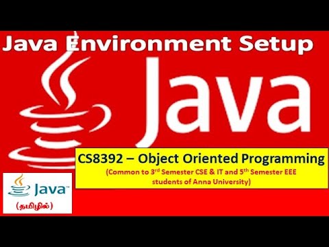 Java Jdk Installation Steps Set Path Structure Object Oriented Programming Tamil 6