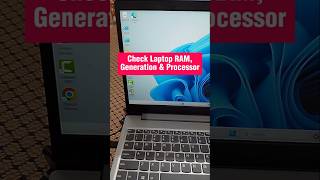 How to Check Laptop Generation, Processor And RAM in 10 SECONDS