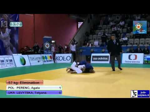 Judo 2012 European Championship U23 Prague: Perenc (POL) - Levytska (UKR) [-57kg]