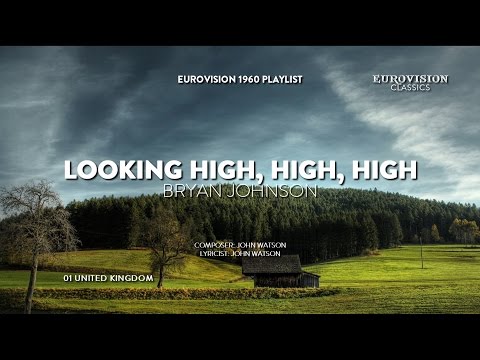 01) UNITED KINGDOM "Looking High, High, High" - Bryan Johnson (Lyrics) [Eurovision 1960]