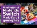 5 minutes of Mario Kart 8 Nintendo Switch gameplay - battle mode