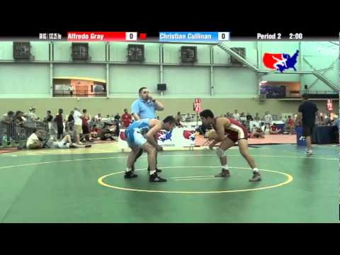 University Nat`ls FS  60 KG / 132.25 lbs: Alfredo Gray vs. Christian Cullinan