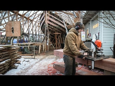 Cutting the Stern Post – and some BIG plans! (Rebuilding Tally Ho EP42)