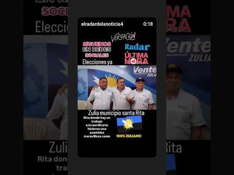 #noticias Venezuela Zulia municipio santa Rita presente elecciones ya hasta el final ☕ 🇻🇪