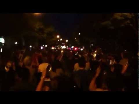 Montréal Manifestation pacifique des casseroles en colère dans Villeray. 23 Mai 2012