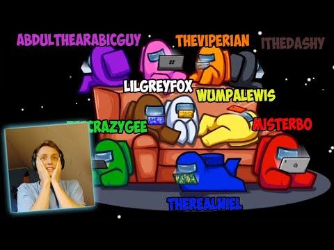 AMONG US WITH OTHER CRASH YOUTUBERS! (Ft. WumpaLewis, MisterBo, TheViperian & More)