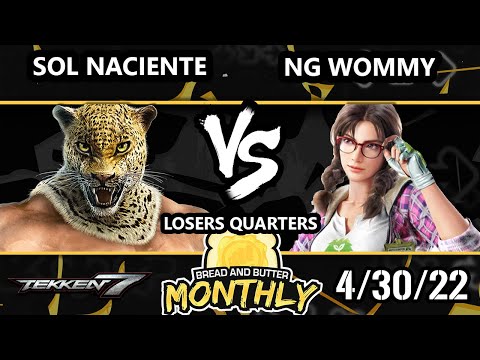 Bread and Butter 27 Losers Quarters - Sol Naciente (King) Vs. NG-Wommy (Julia) Tekken 7