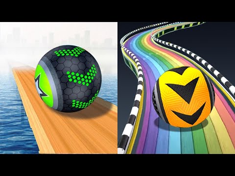 Going Balls VS Rolling Ball Sky Escape - All Levels SpeedRun Gameplay Android iOS Ep1