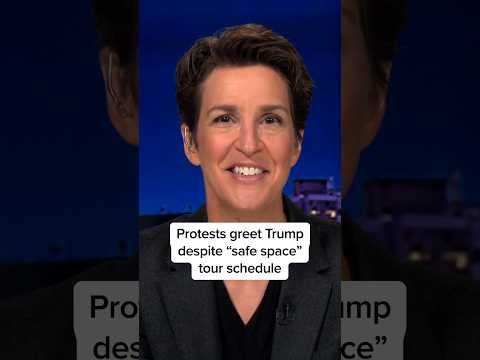 Protests greet Trump despite 'safe space' tour schedule